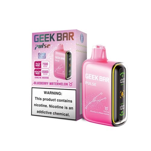 geek bar pulse 15000 disposable vape blueberry watermelon flavor