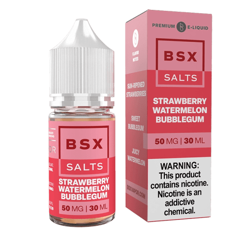 GLAS Juice 50MG Glas BSX Strawberry Watermelon Bubblegum Nic Salt Vape Juice 30ml