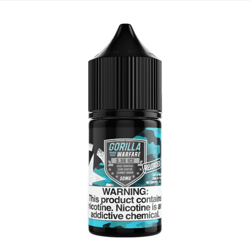 gorilla warfare juice 5 56 iced reloaded 30ml nic salt vape juice gorilla warfare 30144069501039