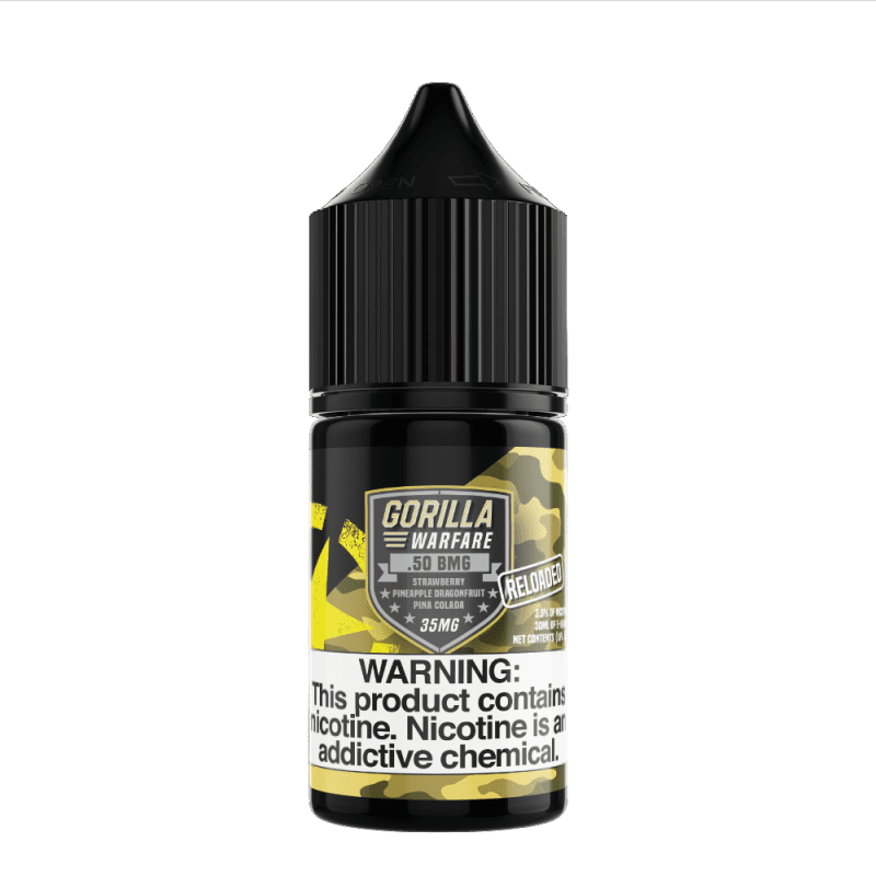 gorilla warfare juice 50 bmg reloaded 30ml nic salt vape juice gorilla warfare 30143850446959