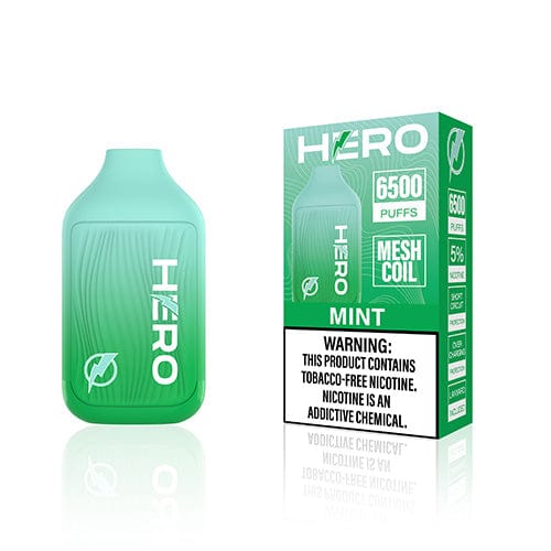 HERO Disposable Vape Mint Hero 6500 Disposable Vape (5%, 6500 Puffs)