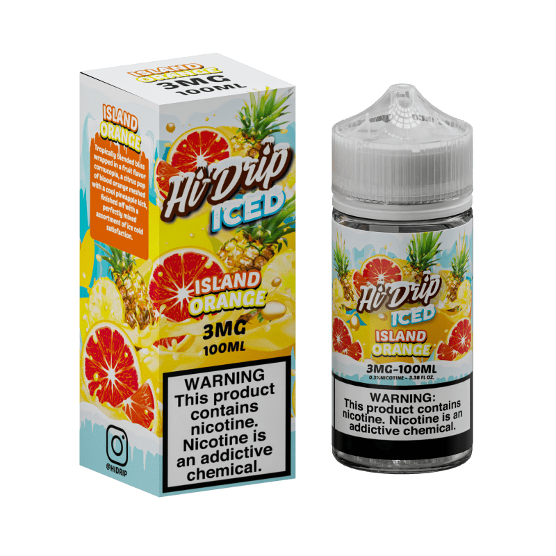 Hi-Drip Juice 3MG Hi-Drip Iced Island Orange 100ml Vape Juice