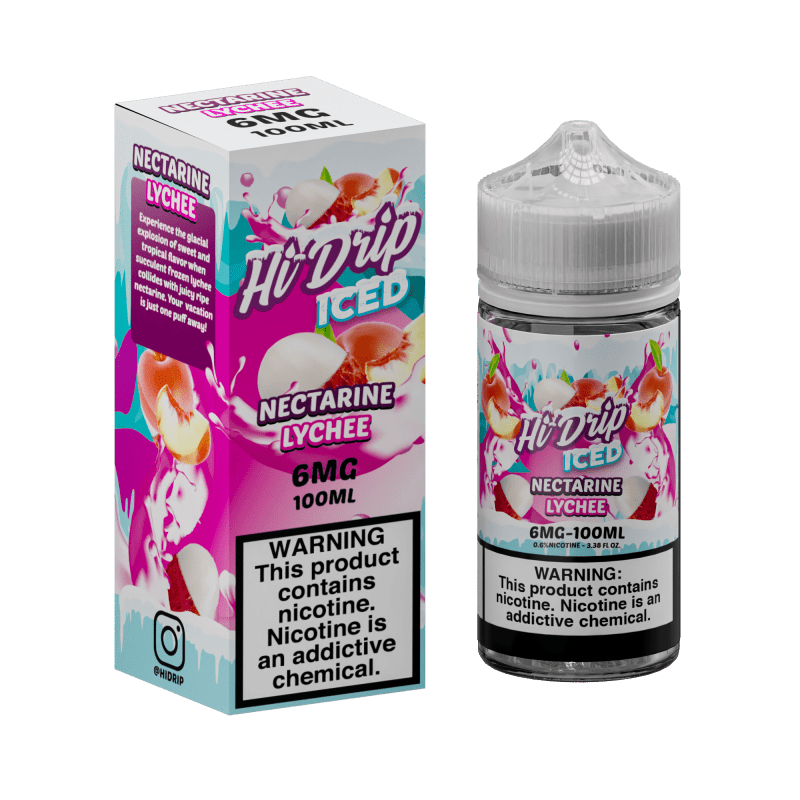 Hi-Drip Juice 6MG Hi-Drip Iced Nectarine Lychee 100ml Vape Juice