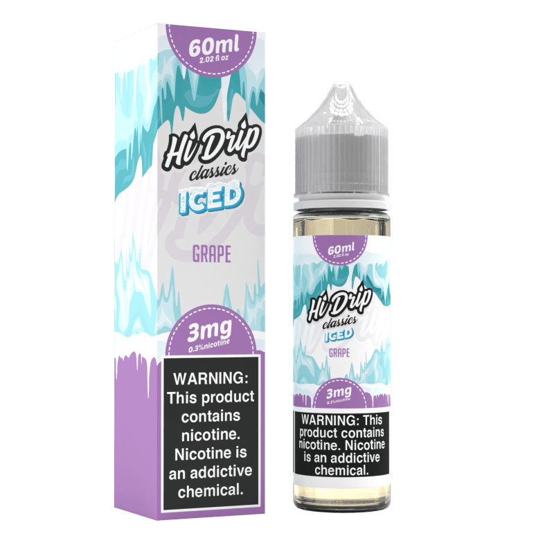 hi drip juice grape iced 60ml vape juice hi drip 14959083552879