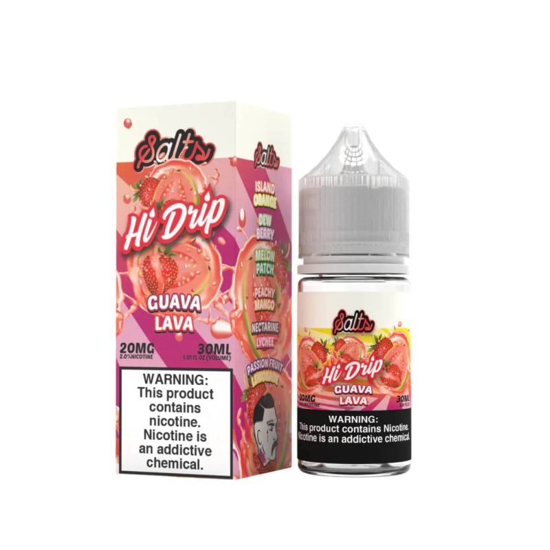 hi drip juice guava lava nic salt vape juice 30ml hi drip 34459033043055