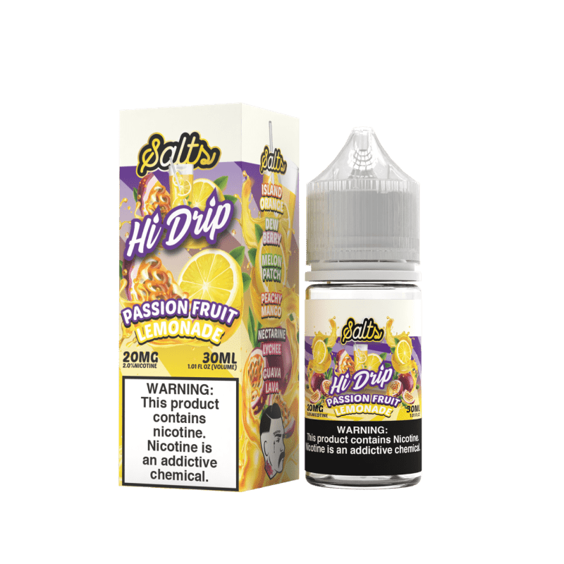 hi drip juice hi drip passionfruit lemonade 30ml nic salt vape juice 31162500579439