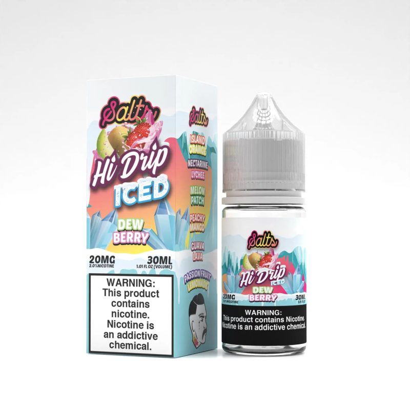 hi drip juice hi drip salts iced dew berry 30ml nic salt vape juice 34483467616367