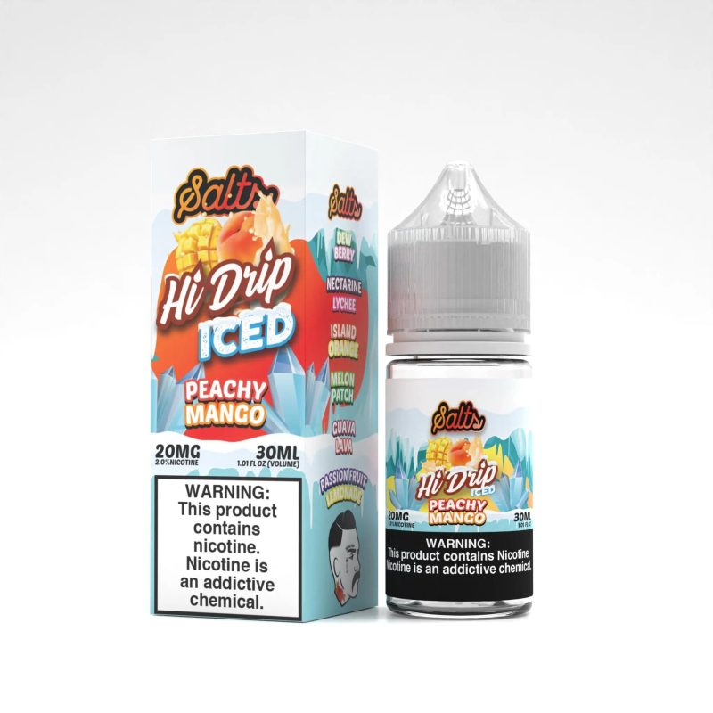 hi drip juice hi drip salts iced peachy mango 30ml nic salt vape juice 34483498483823