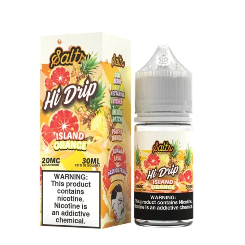 hi drip juice island orange nic salt vape juice 30ml hi drip 34459232927855