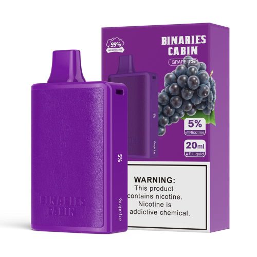 HorizonTech Binaries Cabin Disposable Vape Grape Ice Flavor