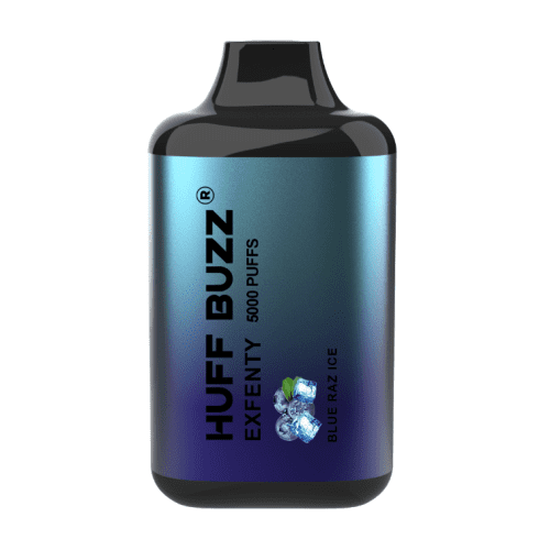 Huff Buzz Disposable Vape Blue Razz Ice Huff Buzz Exfenty Disposable Vape (5%, 5000 Puffs)