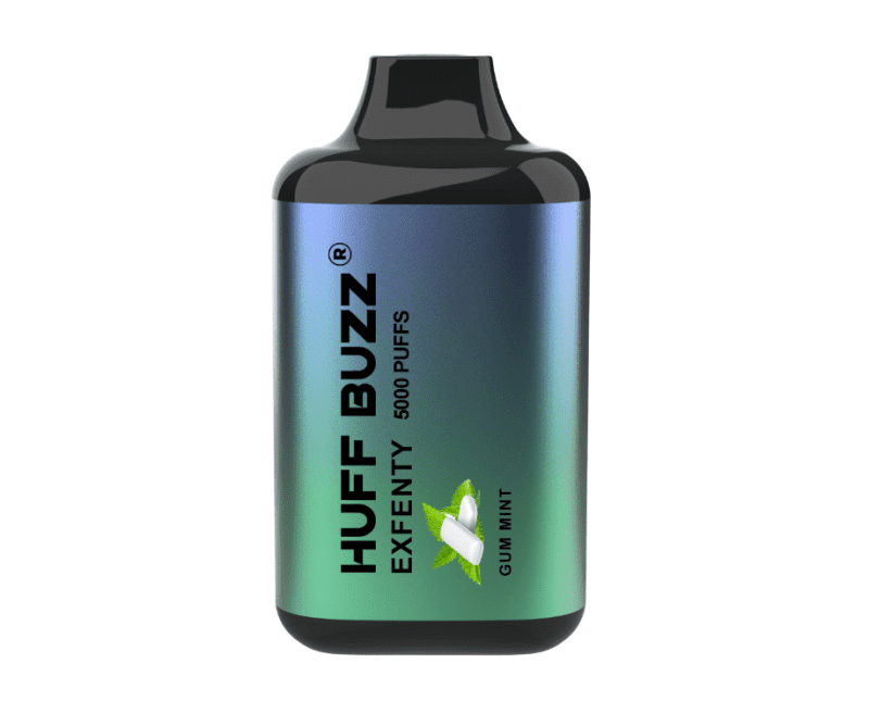 Huff Buzz Disposable Vape Gum Mint Huff Buzz Exfenty Disposable Vape (5%, 5000 Puffs)