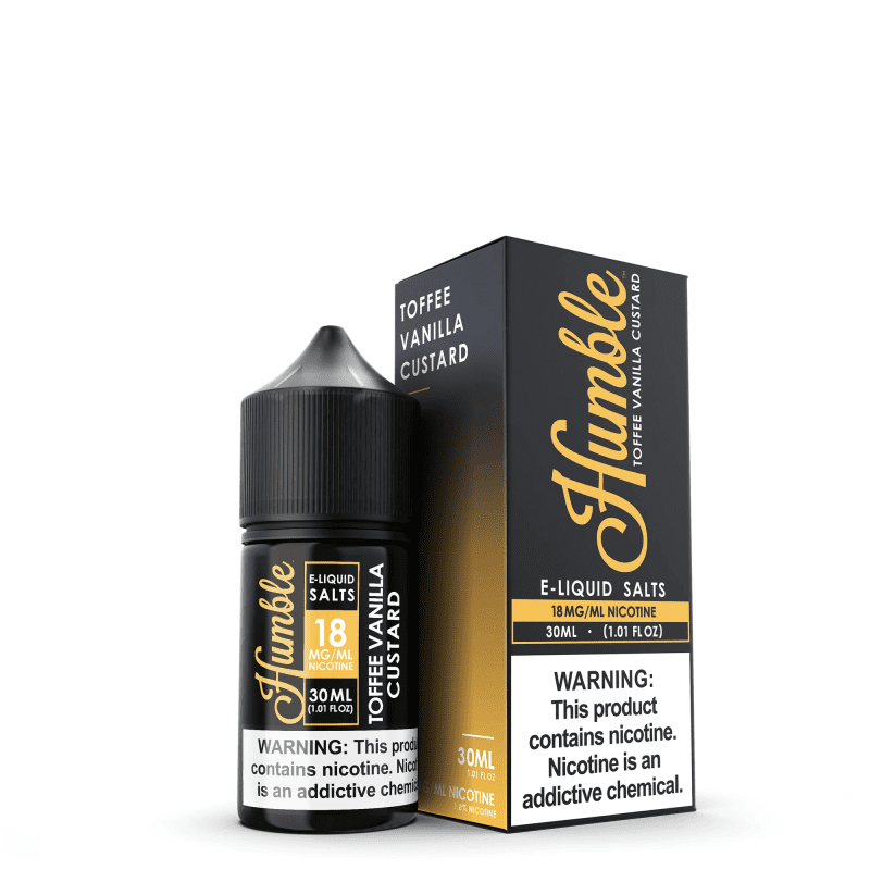 humble juice co juice humble juice co toffee vanilla custard 30ml nic salt vape juice 14561029619823