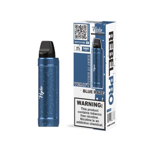 Hyde Disposable Vape Blue Razz Hyde Rebel PRO Recharge Disposable Vape (5%, 5000 Puffs)