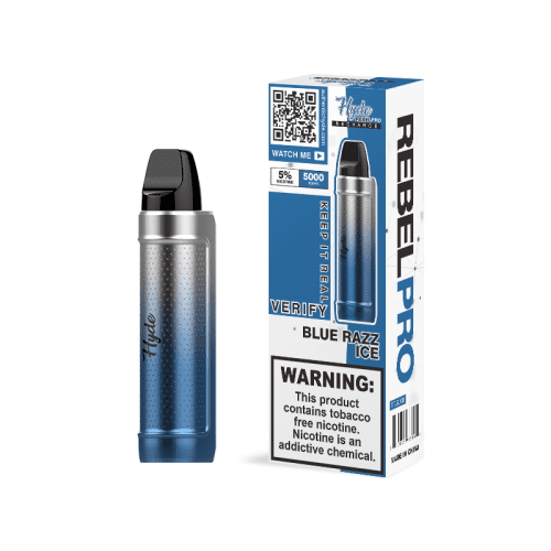 Hyde Disposable Vape Blue Razz Ice Hyde Rebel PRO Recharge Disposable Vape (5%, 5000 Puffs)