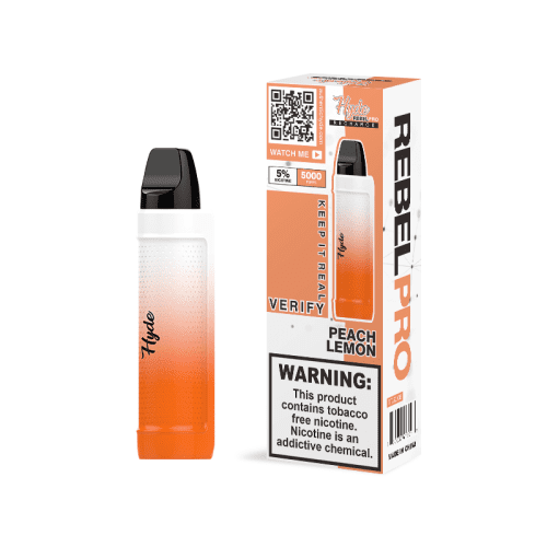 Hyde Disposable Vape Peach Lemon Hyde Rebel PRO Recharge Disposable Vape (5%, 5000 Puffs)