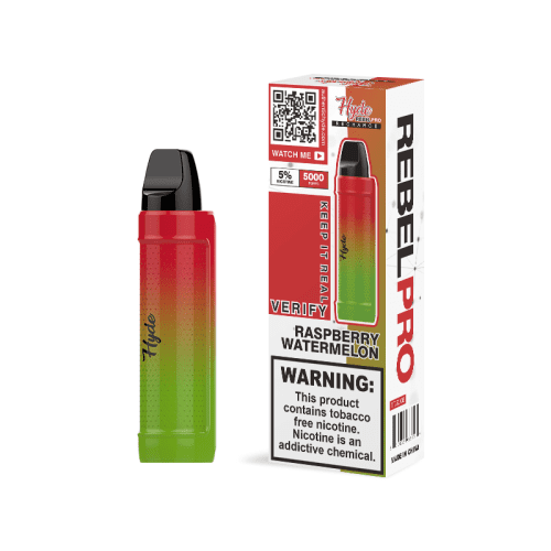 Hyde Disposable Vape Raspberry Watermelon Hyde Rebel PRO Recharge Disposable Vape (5%, 5000 Puffs)