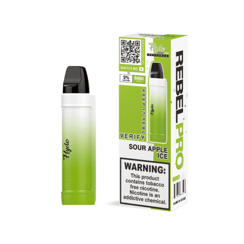 Hyde Disposable Vape Sour Apple Ice Hyde Rebel PRO Recharge Disposable Vape (5%, 5000 Puffs)