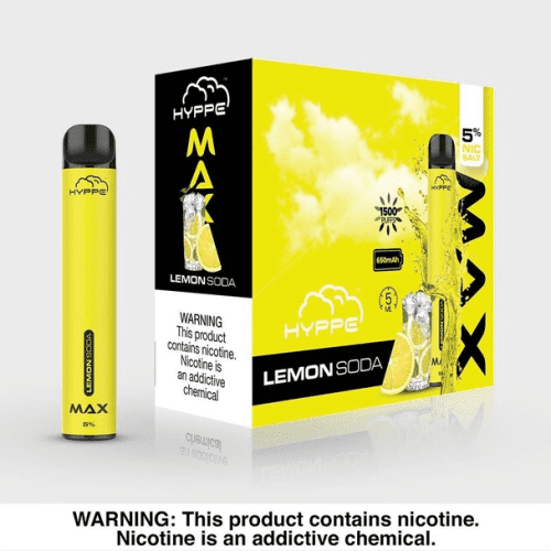 Hype Bar Disposable Vape Lemon Soda Hyppe Max Disposable Vape (5%, 1500 Puffs)