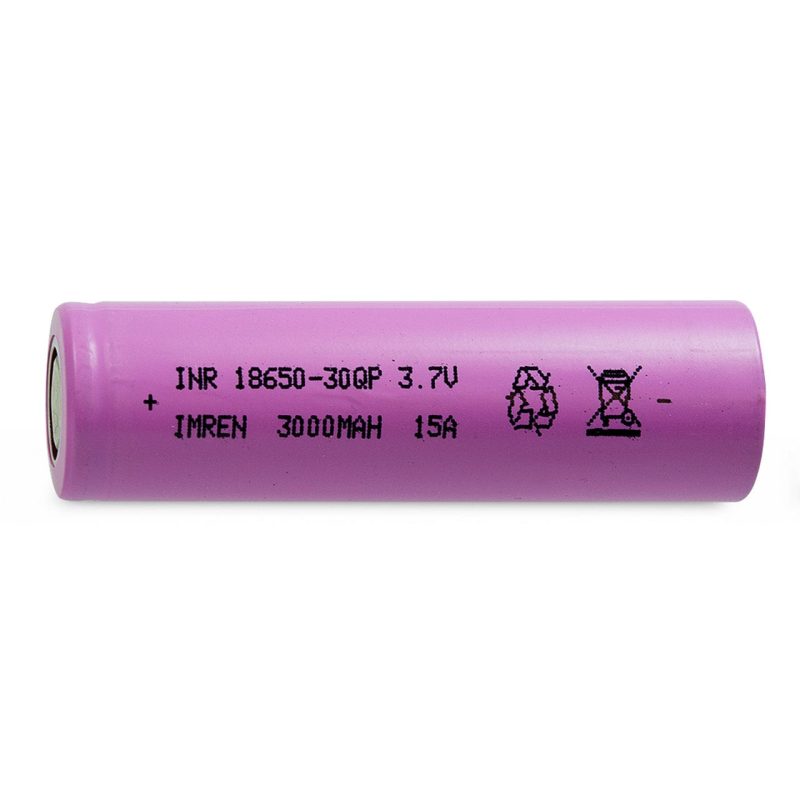 imren batteries imren 30qp 18650 3000mah 15a battery 1x pack 30990732001391