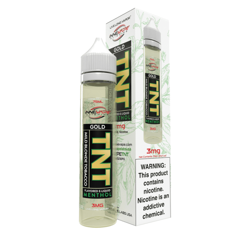 innevape juice innevape tnt gold menthol 75ml vape juice 14666920558703