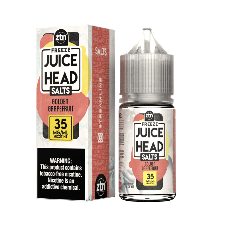 juice head juice 35mg golden grapefruit freeze 30ml ztn nic salt vape juice juice head 31578202734703