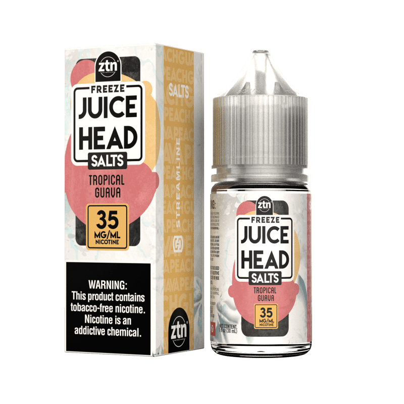 juice head juice 35mg tropical guava freeze 30ml ztn nic salt vape juice juice head 31578203029615