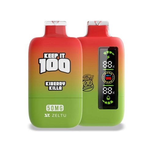 Keep It 100 Disposable Vape Kiberry Killa Keep It 100 20K Disposable Vape  (5%, 20000 Puffs)