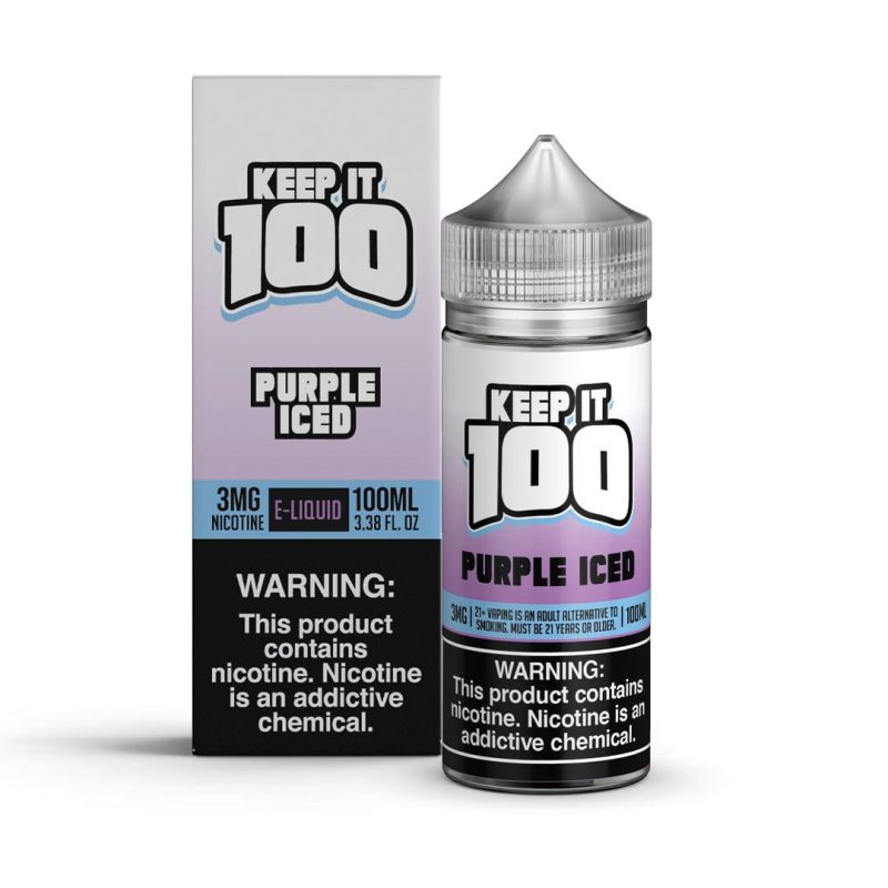 keep it 100 juice keep it 100 purple iced 100ml vape juice 31211193532527