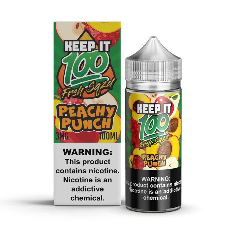 keep it 100 juice peachy punch 100ml vape juice keep it 100 13449455632495