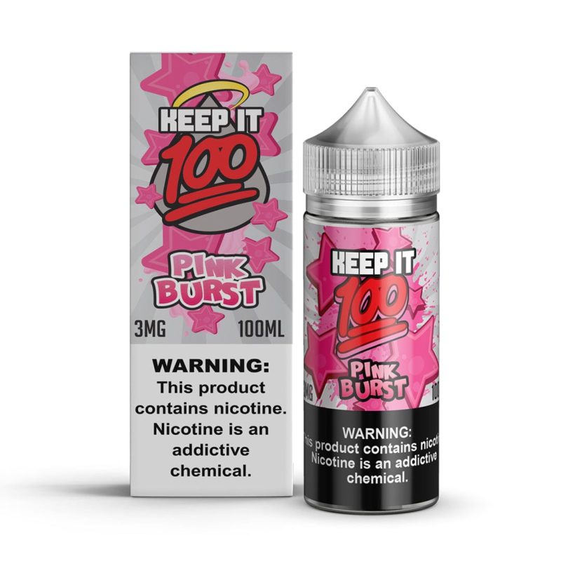 keep it 100 juice pink burst 100ml vape juice keep it 100 13449455992943