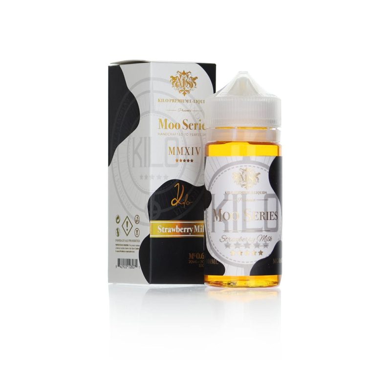 kilo juice kilo moo series strawberry milk 100ml vape juice 3545960808568