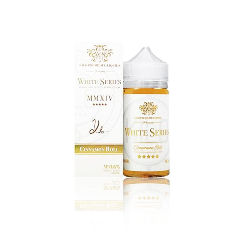 kilo juice kilo white series cinnamon roll 100ml vape juice 3731408388213