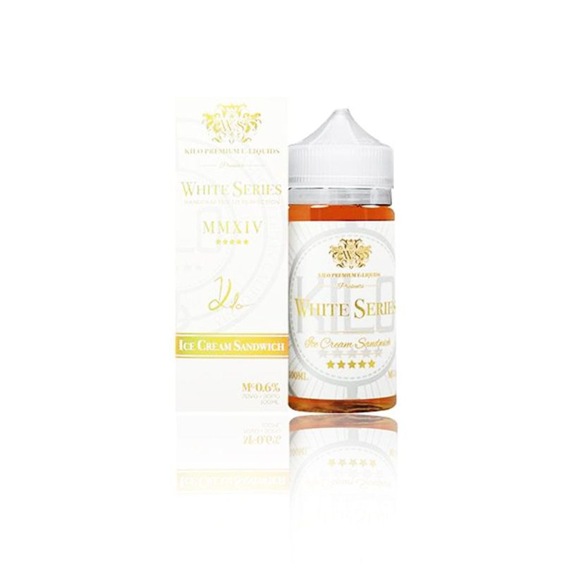 kilo juice kilo white series ice cream sandwich 100ml vape juice 3731409207413