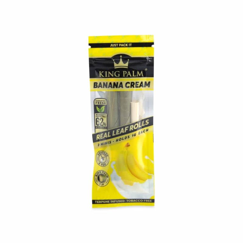 King Palm Alternatives Banana Cream King Palm Mini Cones (1g) (2x Pack)