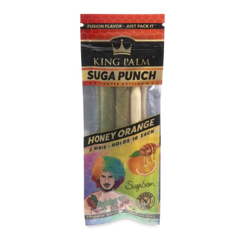 King Palm Alternatives Suga Punch (Honey Orange) King Palm x Sean O'Malley Mini Cones (1g) (2x Pack)