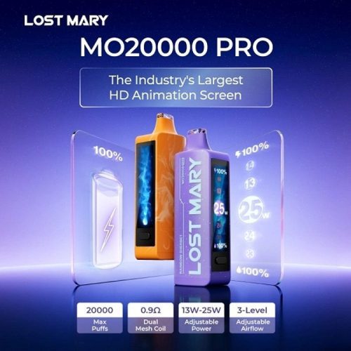 lost mary mo20000 pro disposable vape features