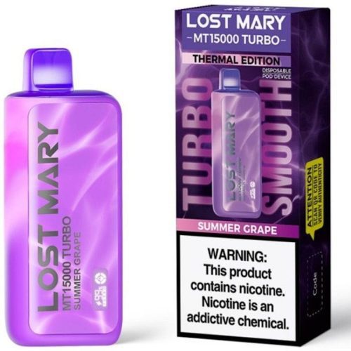 Lost Mary MT15000 Turbo Disposable Vape Summer Grape Flavor