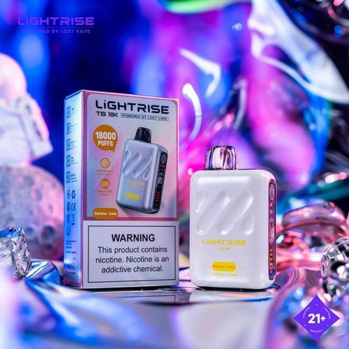 Lost Vape Banana Cake Lost Vape Lightrise TB 18K Disposable Vape (5%, 18000 Puffs)