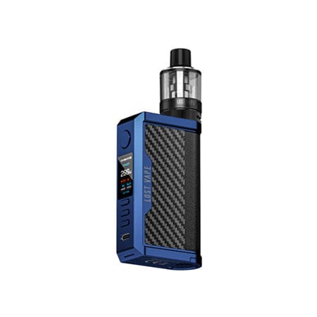 Lost Vape Kits Sierra Blue Carbon Fiber Lost Vape Centaurus Q200 Kit w/ UB Max Tank