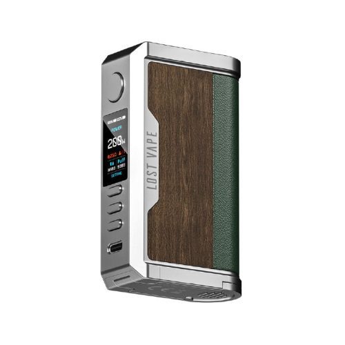 Lost Vape Mods SS Teak Wood Lost Vape Centaurus Q200 Box Mod