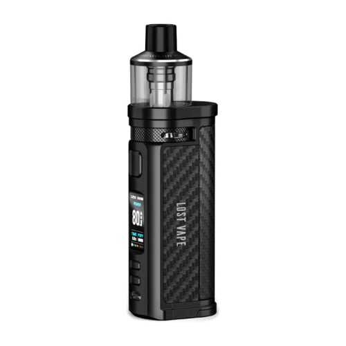 Lost Vape Pod System Black - Carbon Fiber Lost Vape Centaurus Q80 Pod Mod Kit