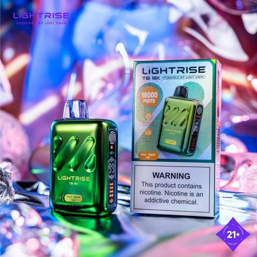 Lost Vape Sour Apple Ice Lost Vape Lightrise TB 18K Disposable Vape (5%, 18000 Puffs)