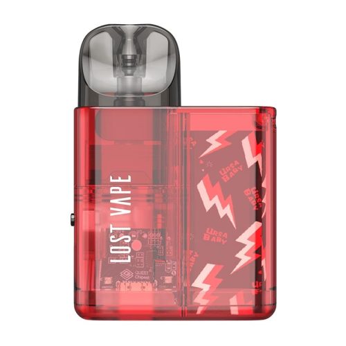 Lost Vape Pod System Red Clear Lost Vape Ursa Baby 18W Pod Kit