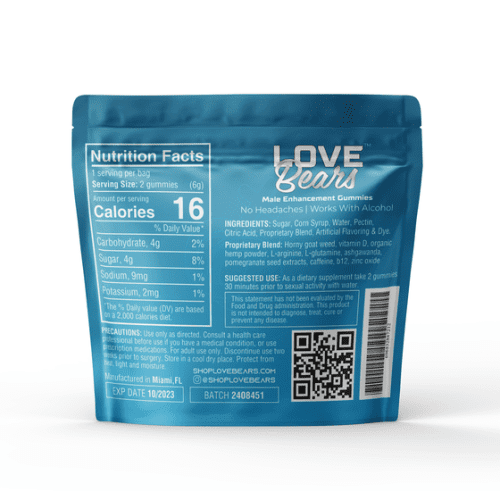 love bears sexual enhancement love bears sexual enhancement gummies 2x pack 30710333079663