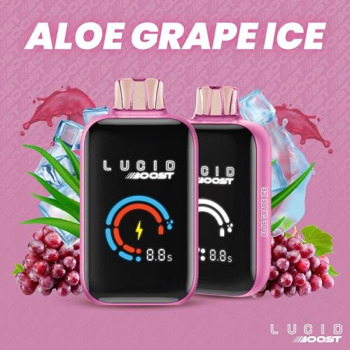 Lucid Air Aloe Grape Ice 🎁 Lucid Boost Disposable Vape (5%, 20123 Puffs) (100% off)