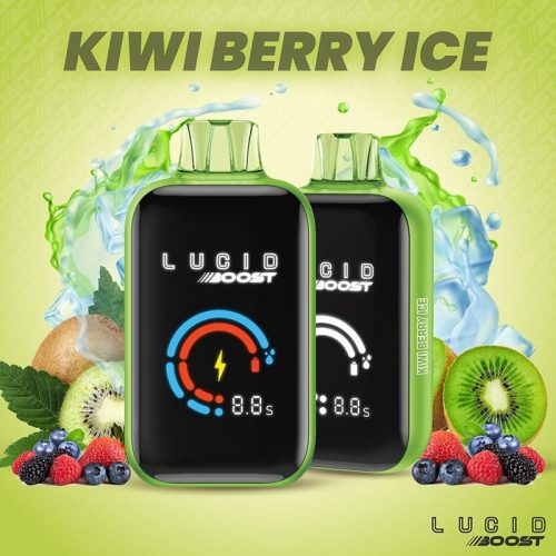 Lucid Air Kiwi Berry Ice 🎁 Lucid Boost Disposable Vape (5%, 20123 Puffs) (100% off)