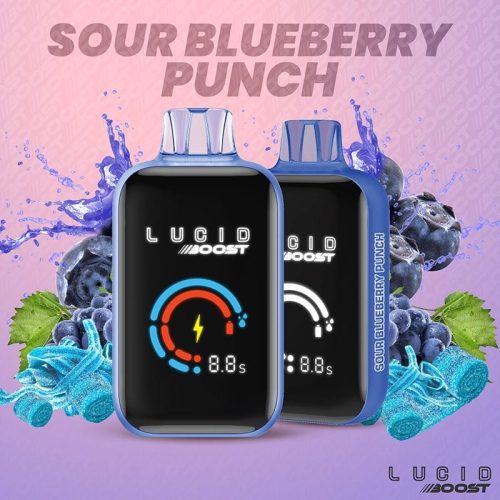 Lucid Air Sour Blueberry Punch 🎁 Lucid Boost Disposable Vape (5%, 20123 Puffs) (100% off)