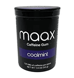 Maax Etc Coolmint Maax Caffeine Gum 125mg (25x Pack)