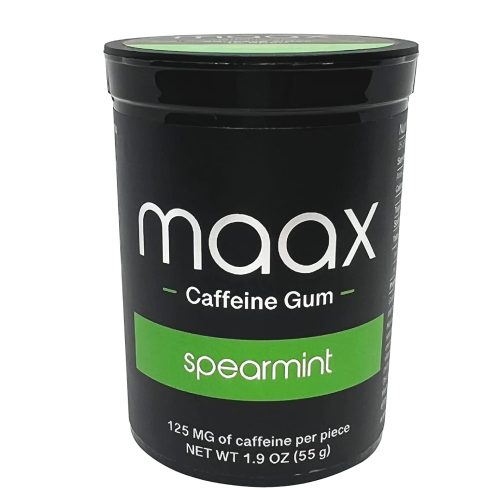 Maax Etc Spearmint Maax Caffeine Gum 125mg (25x Pack)